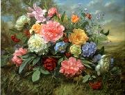 unknow artist Floral, beautiful classical still life of flowers.082 France oil painting artist